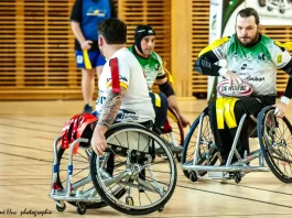 Rugby à XIII fauteuil : la série s’arrête pour les Pandas de Montauban Les Pandas de Montauban lors de la demi-finale du championnat de France de rugby à XIII fauteuil