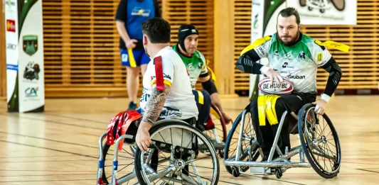 Rugby à XIII fauteuil : la série s’arrête pour les Pandas de Montauban Les Pandas de Montauban lors de la demi-finale du championnat de France de rugby à XIII fauteuil