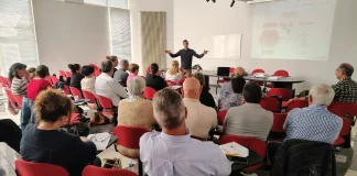 Golfech. 30 communes se préparent à faire face aux situations de crise Élus et agents territoriaux participant à une formation sur les Plans Communaux de Sauvegarde organisée par la CLI de Golfech