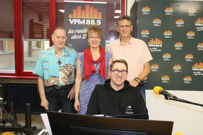 Bernadette et Samuel Noailles lors de leur passage dans les studios de VFM Radio.