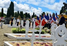 Montauban rend hommage à ses morts pour la France à l’occasion de la rénovation du carré militaire au cimetière urbain Le carré militaire rénové du cimetière de Montauban lors d'une cérémonie d'hommage aux morts pour la France.