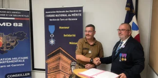 Transmettre le sens de l’engagement aux jeunes : un partenariat renforcé en Tarn-et-Garonne Les représentants de l'ANMONM 82 et de la Délégation militaire départementale signent une convention destinée à renforcer les actions menées auprès de la jeunesse en Tarn-et-Garonne.