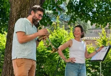Moissac. Ils ont essayé la trompette d’Ibrahim Maalouf Des élèves et musiciens essayent la trompette T.O.M.A. d'Ibrahim Maalouf lors d'une rencontre organisée à la médiathèque de Moissac.