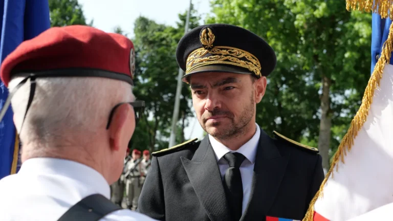 Sébastien Cauwel, nouveau préfet de Tarn-et-Garonne, lors de sa cérémonie d'installation au cours Foucault à Montauban le 1er juin 2026.