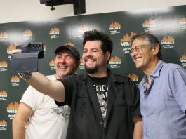 Aurélien Vivos et Grégory Périna parlent musique, transmission… et de la jeune Lou Vaï Gregory Périna, Aurelien Vivos et Philippe de VFM Radio