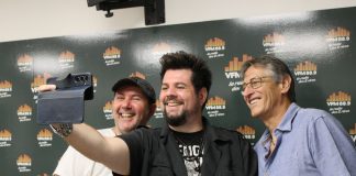 Aurélien Vivos et Grégory Périna parlent musique, transmission… et de la jeune Lou Vaï Gregory Périna, Aurelien Vivos et Philippe de VFM Radio