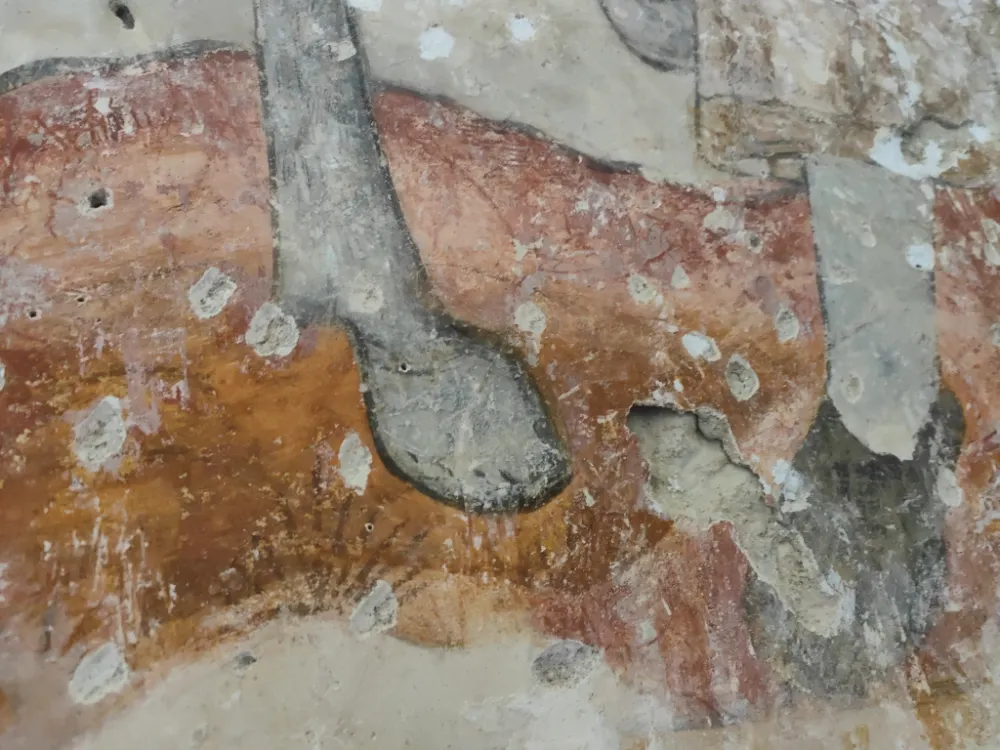 En restaurant l'église d'Espis, des bénévoles mettent au jour des peintures médiévales 10 IMG20260619163217