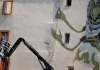 Montauban. 100TAUR signe une nouvelle fresque monumentale L'artiste 100TAUR devant sa nouvelle fresque inspirée du Songe d'Ossian réalisée place Saint-Orens à Montauban.