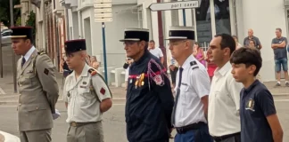 Moissac. La Classe Défense de la Sainte-Famille prépare déjà sa rentrée Loris et Alain Reinaldos lors de la cérémonie de la Libération de Moissac