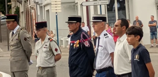 Moissac. La Classe Défense de la Sainte-Famille prépare déjà sa rentrée Loris et Alain Reinaldos lors de la cérémonie de la Libération de Moissac