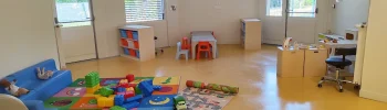 Espace aménagé pour les jeunes enfants au Petit Ramiérou à Montauban
