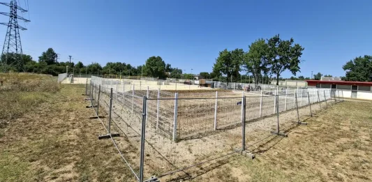 Montauban. Un terrain de foot à 5 va compléter le complexe sportif de Port Canal Travaux du futur terrain de foot à 5 à Port Canal à Montauban