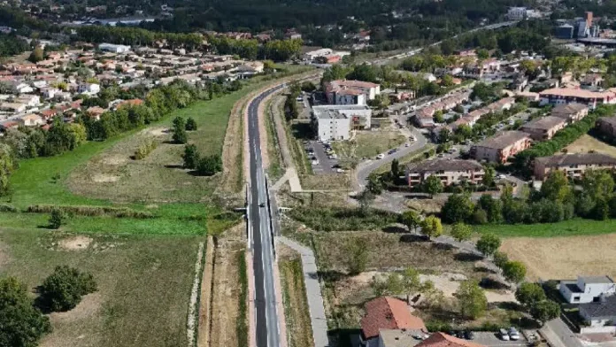 Tracé des tronçons T4 et T5 du Boulevard d’Occitanie à Montauban