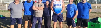 Le staff de l'Avenir Moissagais pour la saison de rugby 2026-2027