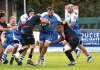 Fédérale 3. Moissac s’impose face à Villeneuve XV : « Ces deux victoires font vraiment du bien » Un joueur de l'Avenir moissagais, ballon en main, tente de franchir la défense de Villeneuve lors du match de Fédérale 3